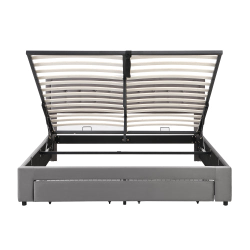 Super King Velvet Ottoman Bed 6ft With Storage