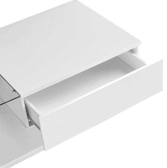 White High Gloss LED Coffee Table