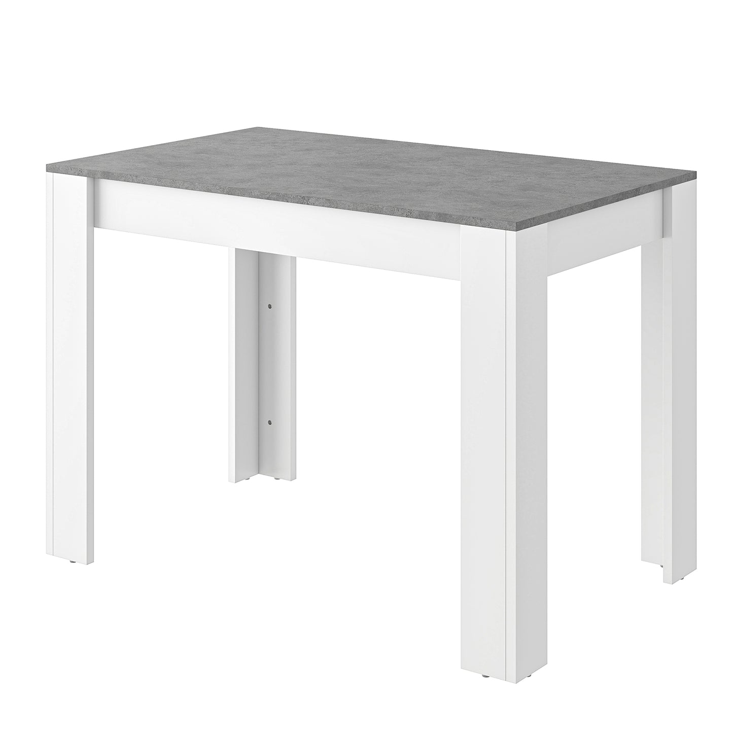 Kids Table and Bench Set – Grey & White Marble Effect Dining Table with 2 Benches