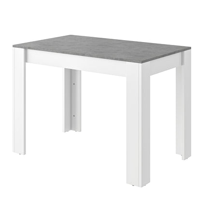 Kids Table and Bench Set – Grey & White Marble Effect Dining Table with 2 Benches