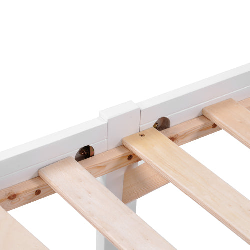 Wooden Storage Bed Frame with Drawers – 4ft6 Double Solid Pine Bed (190 x 135 cm)