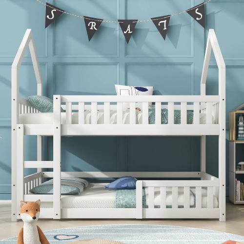 White Castle Bunk Bed with Ladder