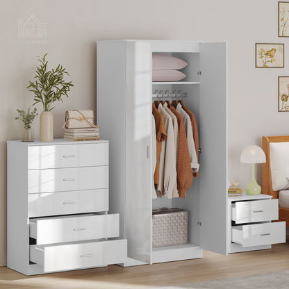 White High Gloss Bedroom Furniture Set