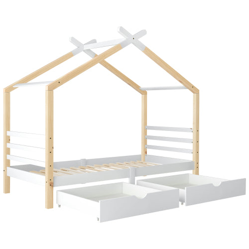 Kids Canopy Single Bed with Storage