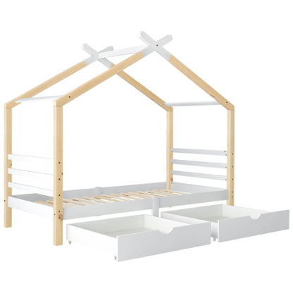 Kids Canopy Single Bed with Storage