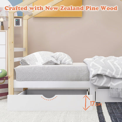Kids Canopy Single Bed with Storage
