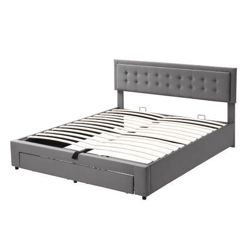 Super King Velvet Ottoman Bed 6ft With Storage