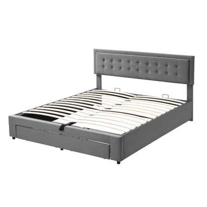 Super King Velvet Ottoman Bed 6ft With Storage