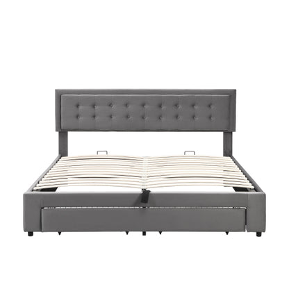 Super King Velvet Ottoman Bed 6ft With Storage