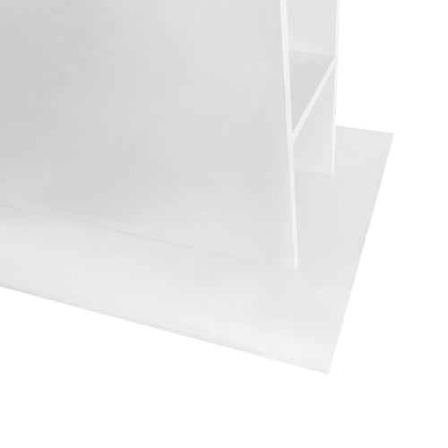 Extendable dining table with storage. looking at the storage shelves and base.