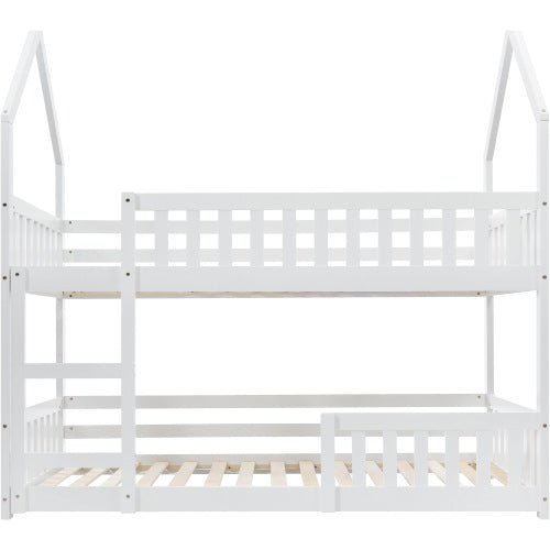 White Castle Bunk Bed with Ladder