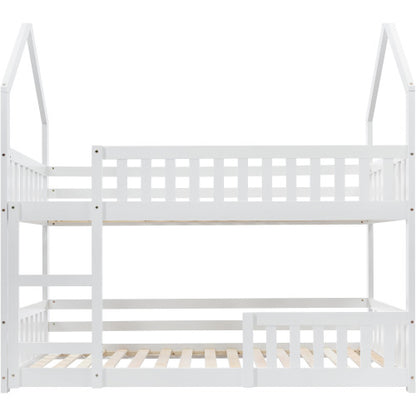 White Castle Bunk Bed with Ladder