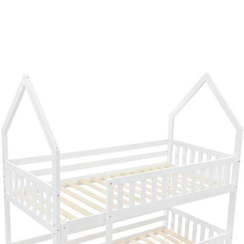 White Castle Bunk Bed with Ladder