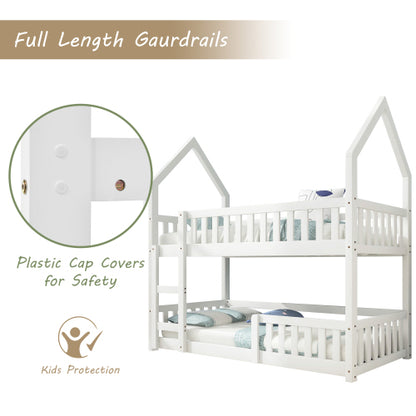 White Castle Bunk Bed with Ladder